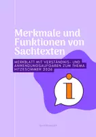 Vorschau - Arbeitsblätter - Materialpaket Sachtexte zum Thema Hitzesommer 2026 - Seite 1