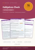 Vorschau - Test - Halbjahres-Check Deutsch 10 Mittelschule - Deckblatt