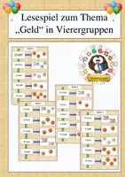 Vorschau - Arbeitsblätter - Materialpaket Mathe Klasse 1 Spiele und Übungen zu Geld, Addition und Subtraktion, Strichlisten und Bündeln - Deckblatt