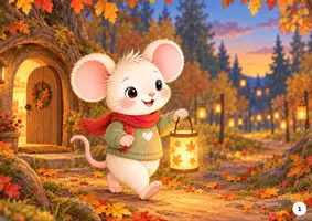Vorschau - Fördermaterial/Inklusion - Mia Maus und das Licht des Teilens – Kamishibai zum Martinsfest mit 5 Bildern & pädagogischem Begleitmaterial - Seite 2