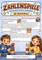 Vorschau - Spiele - Zahlenspiele mit 26 Spielideen zum Zählen, Mengen vergleichen, Zuordnen und Muster erkennen - Deckblatt