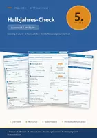 Vorschau - Test - Halbjahres-Check Englisch 5 Mittelschule - Deckblatt