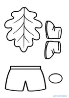 Vorschau - Mal- und Bastelvorlagen - Wichtel basteln: Kostenlose Bastelvorlage für den Herbst | Freebie - Seite 1