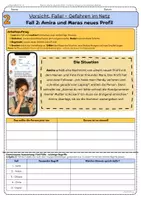 Vorschau - Arbeitsblätter - Phishing, Cybergrooming & Fake-Profile | 5 Fallbeispiele zu Gefahren im Netz Klasse 7–8 - Seite 2