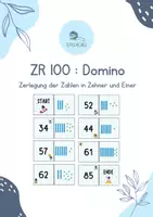 Vorschau - Spiele - ZR 100 - Domino (Zehner und Einer) - Deckblatt