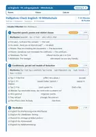 Vorschau - Test - Halbjahres-Check Englisch 10 Mittelschule - Seite 1