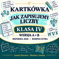 zapowiedź - Kartkówka dla klasy IV - Jak zapisujemy liczby - Gr. A i B - obwoluta