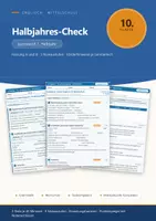 Vorschau - Test - Halbjahres-Check Englisch 10 Mittelschule - Deckblatt