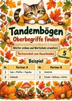 Vorschau - Arbeitsblätter - Tandembögen - Oberbegriffe - Herbst - Deckblatt