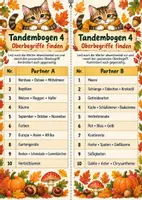 Vorschau - Arbeitsblätter - Tandembögen - Oberbegriffe - Herbst - Seite 2