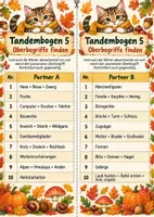Vorschau - Arbeitsblätter - Tandembögen - Oberbegriffe - Herbst - Seite 3