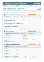 Vorschau - Test - Halbjahres-Check Mathe 5 Mittelschule - Seite 1