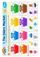 Vista previa - Hojas de trabajo - Los colores en Infantil (español y english) - página 1