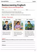 Vorschau - Arbeitsblätter - Englisch Basisscreenings Klasse 7–8 Daten & Medien - Seite 1