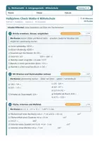 Vorschau - Test - Halbjahres-Check Mathe 6 Mittelschule - Seite 1