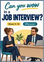 Vorschau - Stundenentwürfe - ROLE PLAYS: Job Interview (differenziert) - Deckblatt