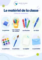 Aperçu - Cartes / Images - Le matériel de la classe – 24 cartes de vocabulaire illustrées | Maternelle & CP - Page 2