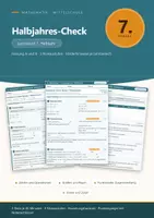 Vorschau - Test - Halbjahres-Check Mathe 7 Mittelschule - Deckblatt