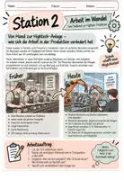 Vorschau - Arbeitsblätter - Wandel der Arbeitswelt | Arbeit 1.0–4.0 | Stationenlernen + PPT WiB 9 - Seite 2
