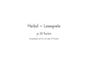 Vorschau - Spiele - Herbst🍂 - fünf differenzierte Lesespiele - Seite 3