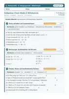 Vorschau - Test - Halbjahres-Check Mathe 8 Mittelschule - Seite 1