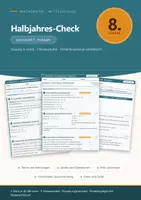 Vorschau - Test - Halbjahres-Check Mathe 8 Mittelschule - Deckblatt