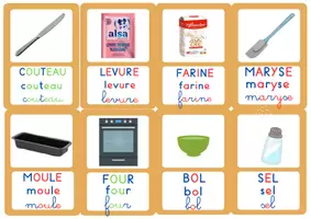 Aperçu - Apprentissages en autonomie - Imagier cuisine - Page 1