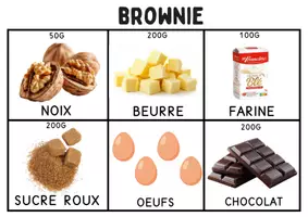 Aperçu - Feuilles d'exercices - Kit recette brownie + fichier d'ateliers - Page 2