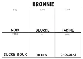 Aperçu - Feuilles d'exercices - Kit recette brownie + fichier d'ateliers - Page 3