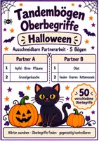 Vorschau - Arbeitsblätter - Tandembögen - Oberbegriffe - Halloween - Deckblatt