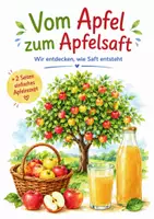 Vorschau - Mal- und Bastelvorlagen - Apfelprojekt für Kita, Vorschule und Grundschule - Deckblatt