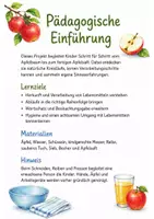 Vorschau - Mal- und Bastelvorlagen - Apfelprojekt für Kita, Vorschule und Grundschule - Seite 1