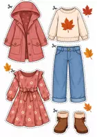 Προεπισκόπηση - Φύλλα εργασίας - 🍂👗 ΝΤΥΣΕ ΤΟ ΚΟΡΙΤΣΑΚΙ ΓΙΑ ΤΟ ΦΘΙΝΟΠΩΡΟ! 🍁✂️ - Σελίδα 2