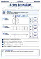 Vorschau - Arbeitsblätter - Brüche Lernmalbuch Klasse 5–6 - Deckblatt