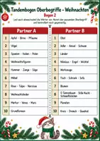 Vorschau - Arbeitsblätter - Tandembögen - Oberbegriffe - Weihnachten - Seite 2