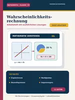 Vorschau - Unterrichtsreihen - Wahrscheinlichkeitsrechnung
Mathematik Klasse 7/8 · Arbeitsheft mit ausführlichen Lösungen und Gruppenaufgabe - Deckblatt
