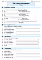 Vorschau - Arbeitsblätter - Present Progressive – Merkblatt & Übungsblätter | Englisch - Seite 2