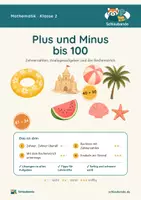 Vorschau - Arbeitsblätter - Plus und Minus bis 100 · Klasse 2 · Übungspack - Deckblatt