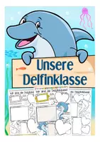 Vorschau - Arbeitsblätter - Unsere Klasse vorstellen - Deutsch in der Delfinklasse - Deckblatt