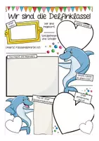 Vorschau - Arbeitsblätter - Unsere Klasse vorstellen - Deutsch in der Delfinklasse - Seite 1