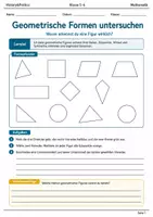 Vorschau - Arbeitsblätter - Geometrische Formen – Lernmalbuch Klasse 5–6 - Deckblatt