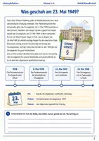 Vorschau - Arbeitsblätter - Tag des Grundgesetzes Arbeitsblatt Klasse 5–6 - Seite 1