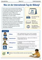 Vorschau - Arbeitsblätter - Internationaler Tag der Bildung Arbeitsblatt Klasse 5–6 - Seite 1