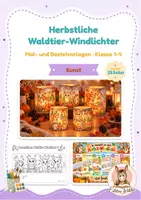 Vorschau - Mal- und Bastelvorlagen - Laterne - Deckblatt