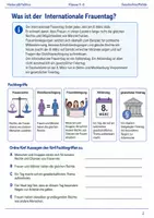 Vorschau - Arbeitsblätter - Internationaler Frauentag Arbeitsblatt Klasse 5–6 - Seite 1