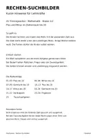 Vorschau - Arbeitsblätter - Rechen-Suchbilder – Plus & Minus bis 20 | Klasse 1/2 | 25 Arbeitsblätter - Seite 1