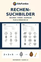 Vorschau - Arbeitsblätter - Rechen-Suchbilder – Plus & Minus bis 20 | Klasse 1/2 | 25 Arbeitsblätter - Deckblatt