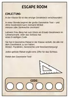Vorschau - Stationenlernen - Escape Room Geometrie - Winkel & Geodreieck | Klasse 7 - Seite 2