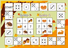 Voorbeeld - Getalbeelden tot 10 - spelborden - Pagina 1