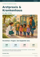 Vorschau - Stundenentwürfe - Arztpraxis & Krankenhaus in der Kita – 18 Angebote, Bildkarten und Vorlagen - Deckblatt